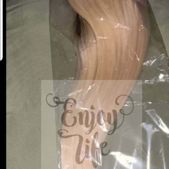 100%human hair lace front wig with free